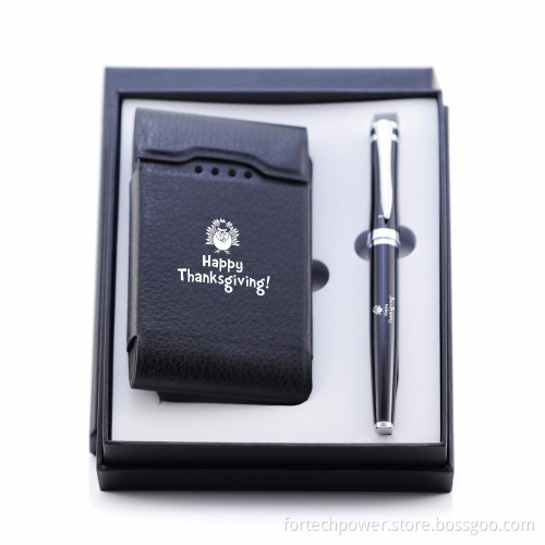 Gift Set With Power Bank and Pen, Custom Box Gifts With Logo 100% Real Capacity Power Banks